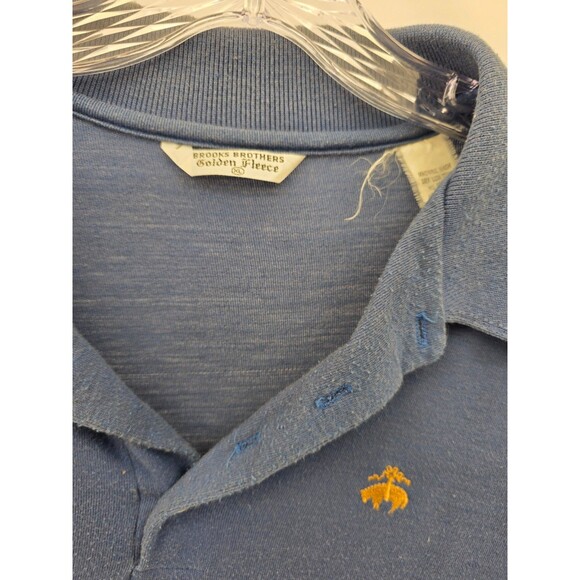 Brooks Brothers 346 Performance Knit Polo Sweater Men's Size XL Navy Blue Logo - Picture 2 of 7